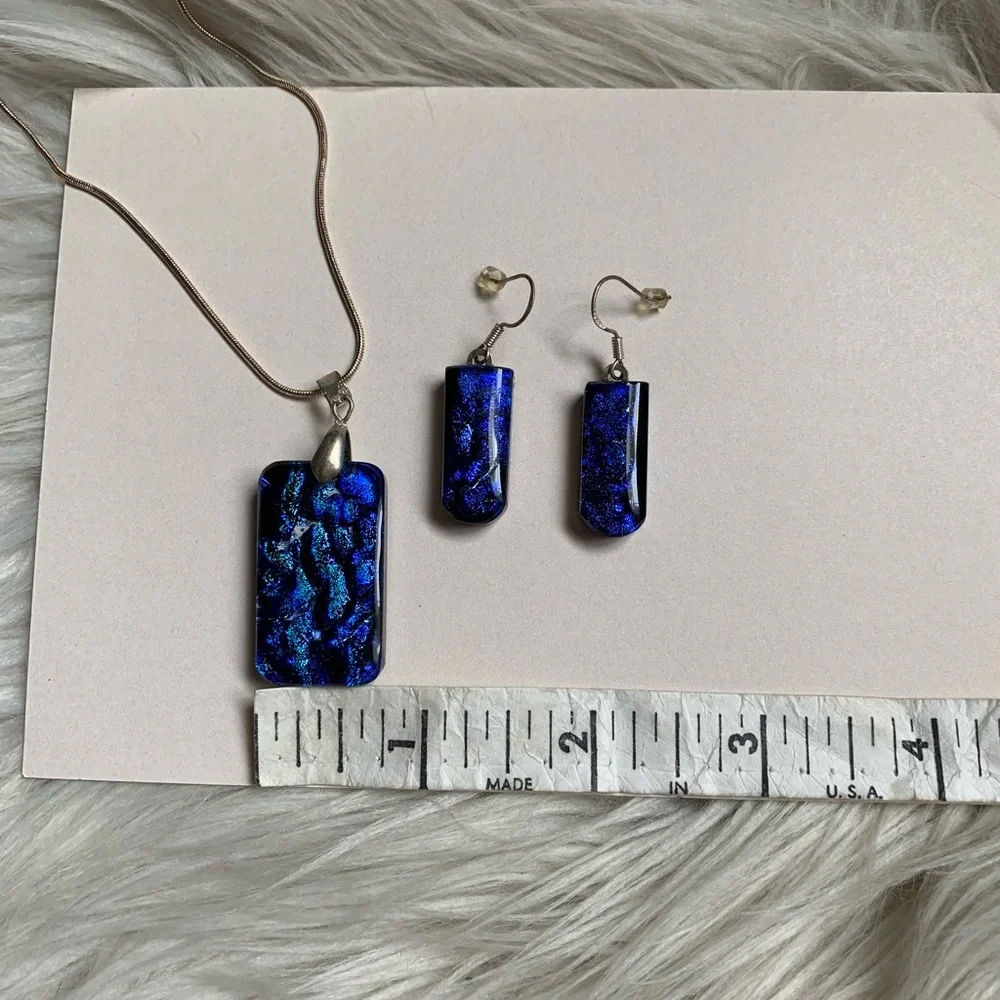 Elegant Blue Jewelry Set - Picture 12 of 14